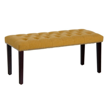 Banquette Moutarde Bois Chambre 115x44x43cm