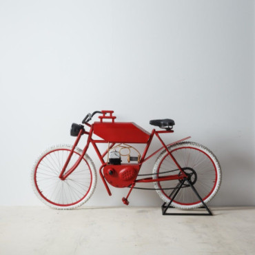 Bicyclette Deci Rouge Fer 190x52x93cm