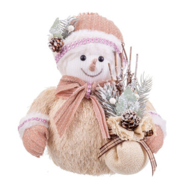 Bonhomme De Neige Polyfoam 19x16x22cm