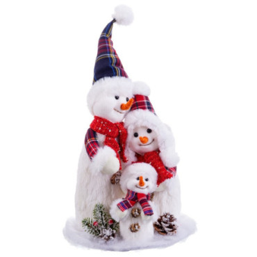 Bonhomme De Neige Polyfoam 21x16,50x40cm Set de 3