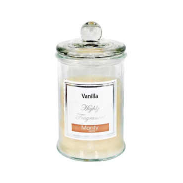 Bougie Parfumée Verre Crème 9,50x17cm