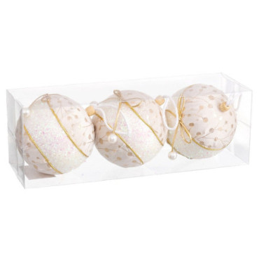 Boule Avec Lance Polyfoam 10x10x10cm Set de 3