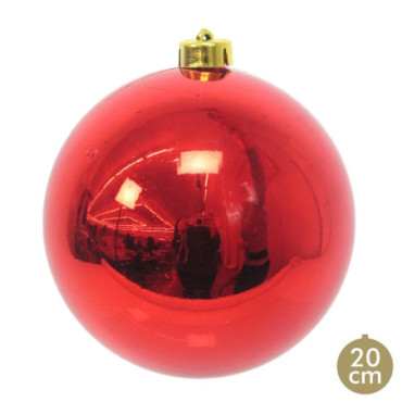 Boule Brillant Rouge Décoration De Noël 20x20x20cm