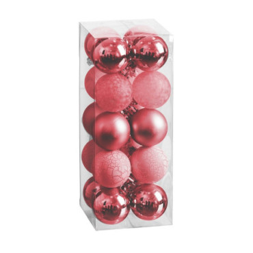 Boule Ps Rouge 5x5x5cm Set de 20