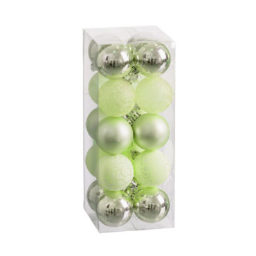 Boule Ps Vert 5x5x5cm Set de 20