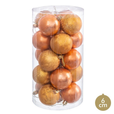 Boules Cuivre 6x6x6cm Set de 20