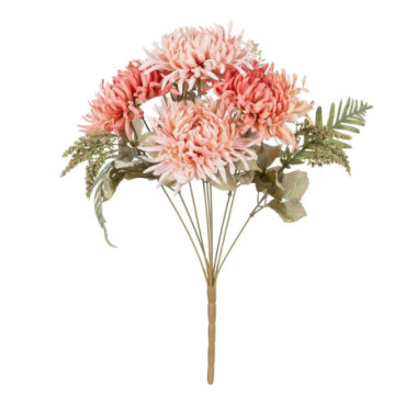 Bouquet Chrysanthème Rose Pvc - Tissulaire 39cm