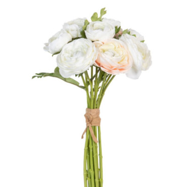 Bouquet Fleurs Rose Artificiel 20x20x35cm