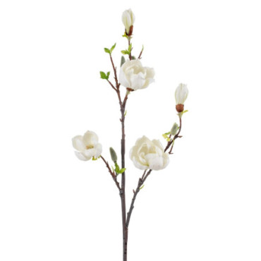 Branche Magnolia Blanc Artificiel 18x38x110cm