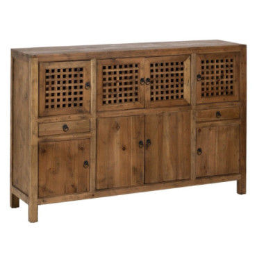 Buffet Naturel Bois De Pino Salon 153x37x104cm