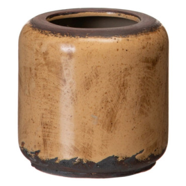 Cache-Pot Marron Céramique 11,50x11,50x11,50cm