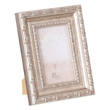 Cadre Photos 10X15 Argent Dm Bois 17x2,50x22cm