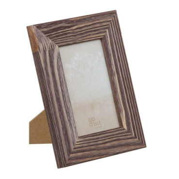 Cadre Photos 10X15 Morron Foncé Mdf - 17x2x22cm