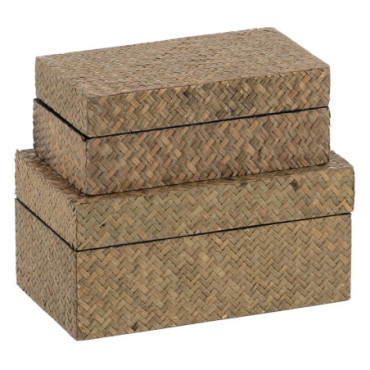 Boites Naturel Mdf - Décoration 25x15x12cm Set de 2