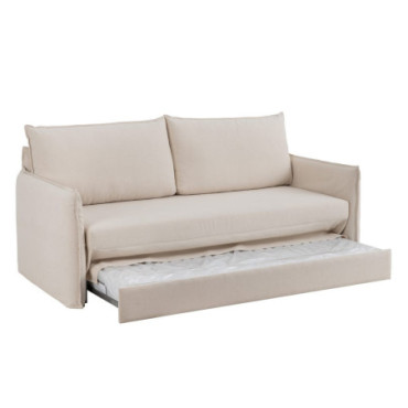 Canapé - Cama Nid Beige Étoffe Salon 215x100x97cm