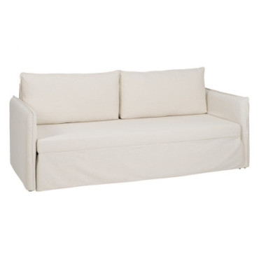 Canapé - Cama Nid Beige Tissu - Métal Salon 210x93x95cm