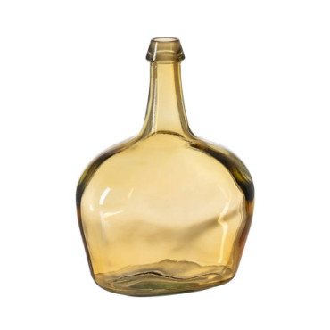 Carafon Jaune Verre Recycle We Care 27x27x38cm