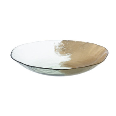 Centre de Table Dorado Cristal Décoration 29x29x5cm