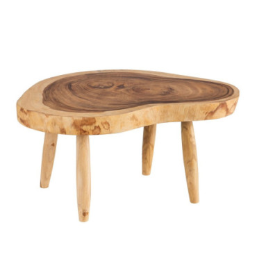 Centre de table Naturel Bois De Suar Salon 70x70x45cm