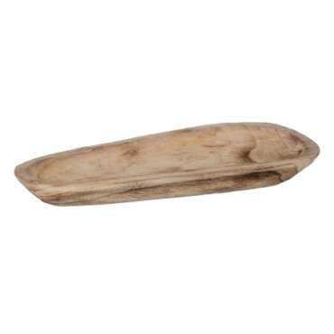 Centre de Table Naturel Bois Paulonia 48x21x4cm