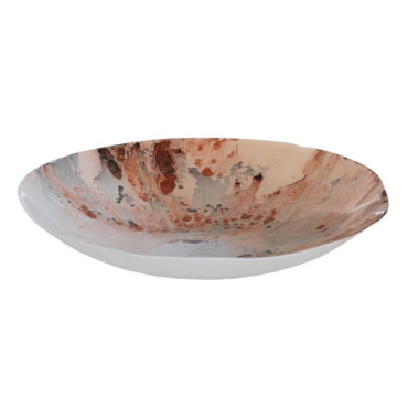 Centre de Table Salmon Cristal Décoration 39x39x6,50cm