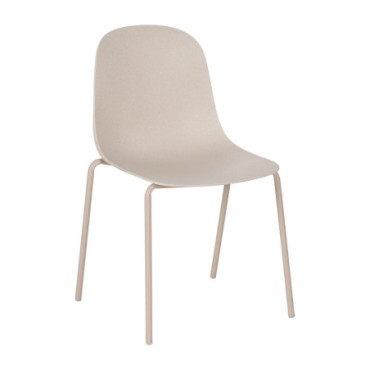 Chaise Beige Pp - Métal Extérieur 50x53x85cm