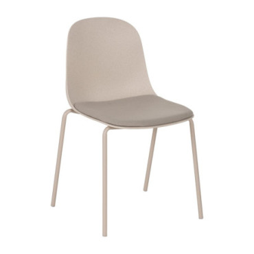 Chaise Beige Pp - Métal Extérieur 50x53x85cm