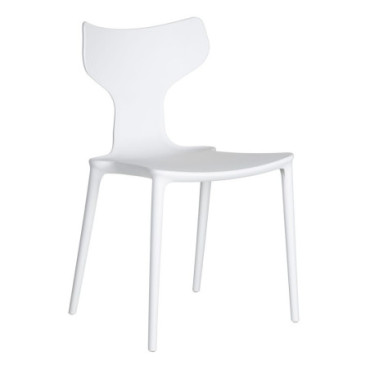 Chaise Blanc Polypropylène 47x41x83,50cm