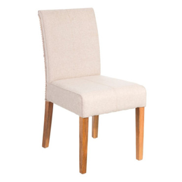 Chaise Fibre Naturelle Et Tissu 45x61x89cm