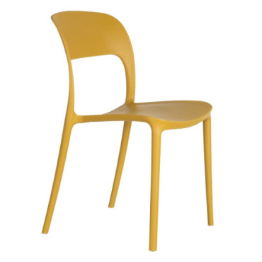 Chaise Jaune Polypropylène 43x43x83,20cm