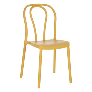 Chaise Jaune Polypropylène 43x53x85cm