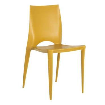 Chaise Jaune Polypropylène 44x41x84cm