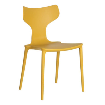 Chaise Jaune Polypropylène 47x41x83,50cm