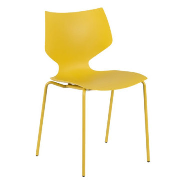 Chaise Jaune Pp Salon 43x42x79cm