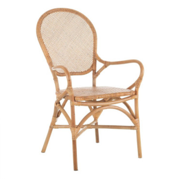 Chaise Naturel Rattan 57x50x99cm