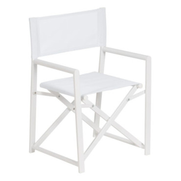 Chaise Réalisateur Blanc 56x53x84cm