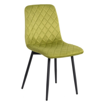 Chaise Vert Mdf - Métal 44x55x86cm