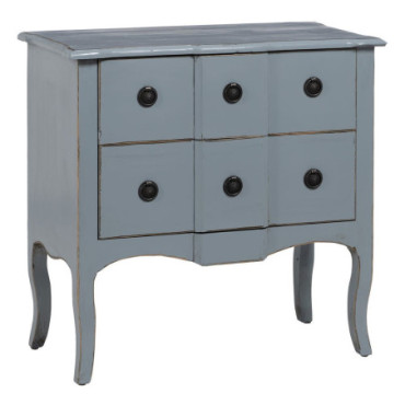 Commode Bleu Orme Chambre 83x40x81cm