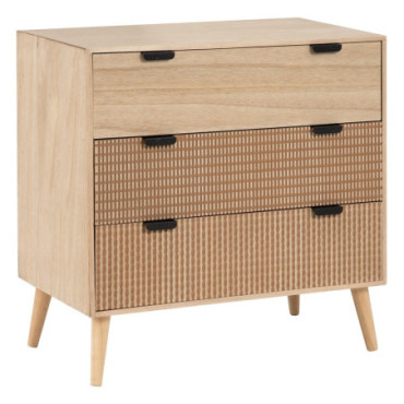 Commode Café Mdf - Bois Coffee 80x40x77cm