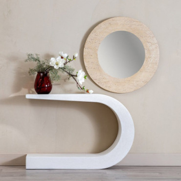 Console Blanc Mdf - Wilma 110x30x77cm