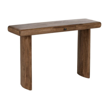 Console Marron Bois De Manguier Entrée 120x35x76cm