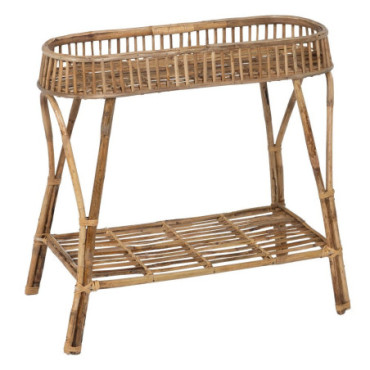 Console Naturel Bambou Entrée 76,20x26x76,20cm