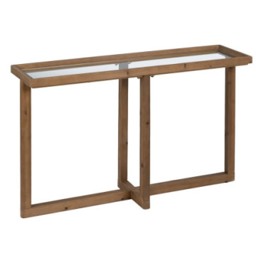 Console Naturel Bois 120x33x75cm