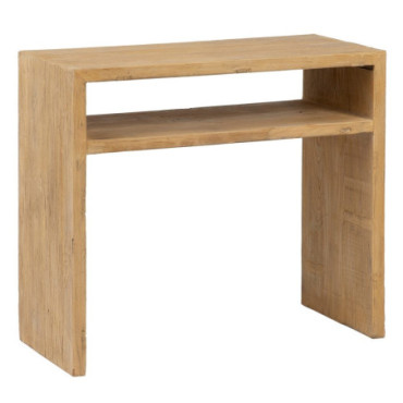 Console Naturel Bois De Pin Entrée 90x40x80cm