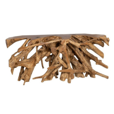 Console Naturel Bois De Teck Entrada 180x40x80cm