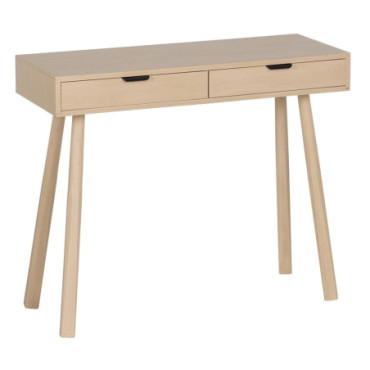 Console Naturel Mdf - Bois 90x35x75cm