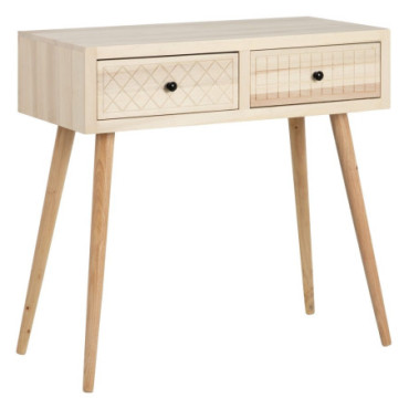 Console Naturel Mdf - Bois Marie 85x40x80,50cm