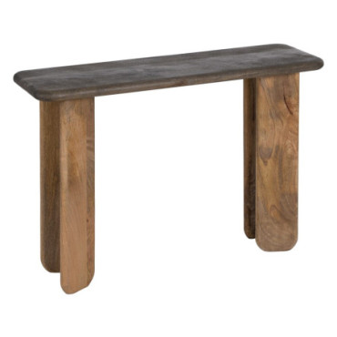 Console Naturel- Marron Bois De Manguier 115x35x76cm