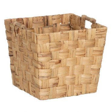 Corbeille Fibre Naturelle Décoration 40x40x35cm Set de 3