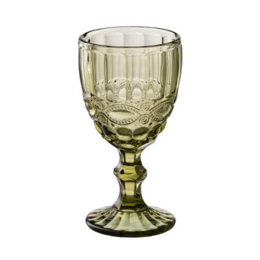 Coupe Vert Verre. Décoration 9x9x17cm